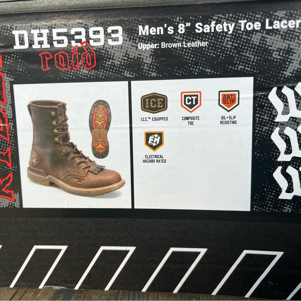 Phantom Rider Men’s Safety Toe Boots- size 10.5